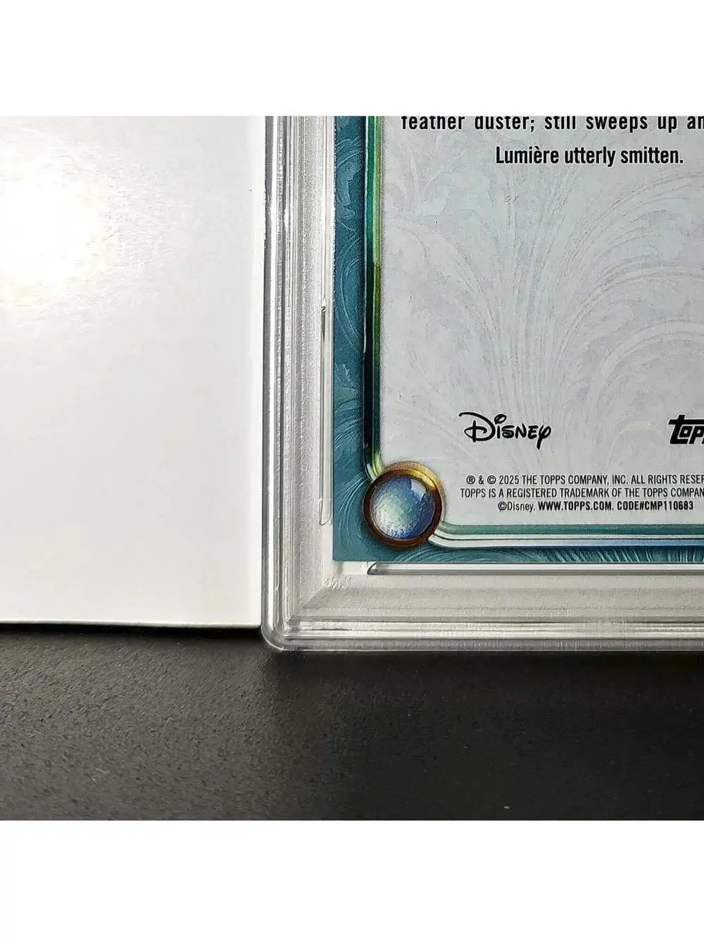 Featherduster 2025 Topps Disney #129 Diamond Card Beauty and the Beast PSA 6